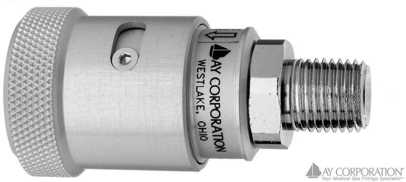 Schrader Air Adapter , Male Quick Connect,  Non Swivel To 1/4" NPT Male Adapter