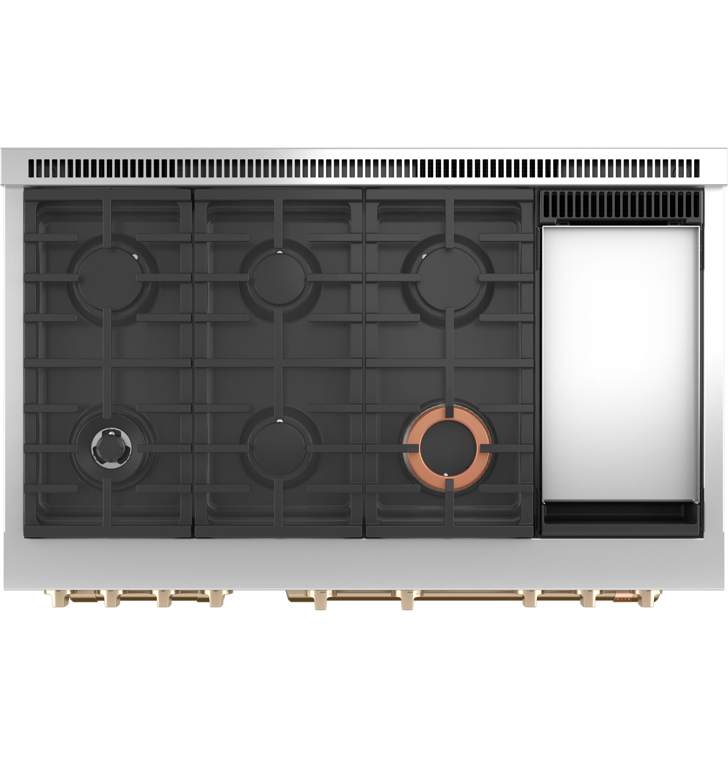 48" Width 6 Burners Dual Fuel Griddle Conv ADA Compliant — Connectable via built-in WiFi view 5
