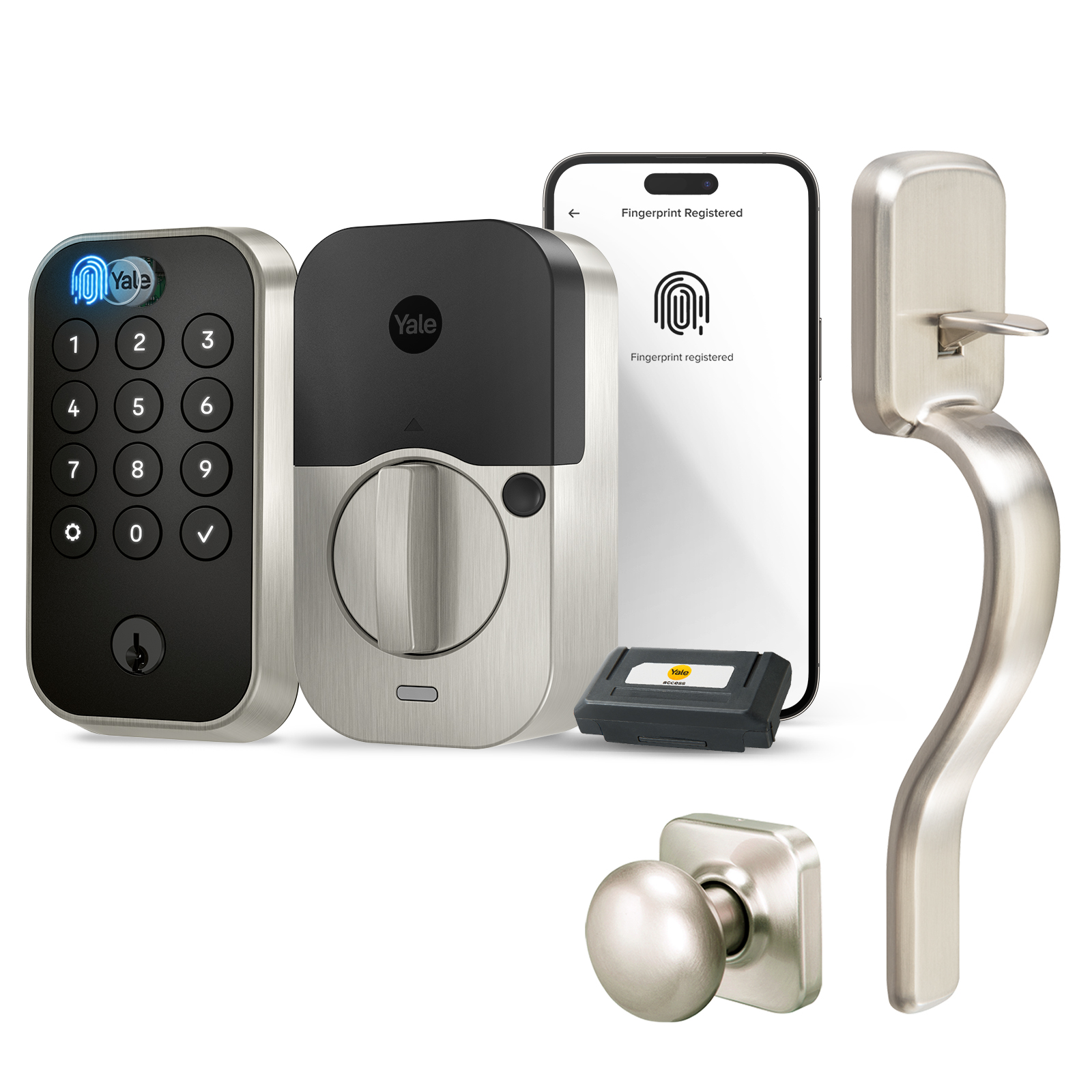 Yale Assure Lock 2 Touch with Wi-Fi and Ridgefield Handle