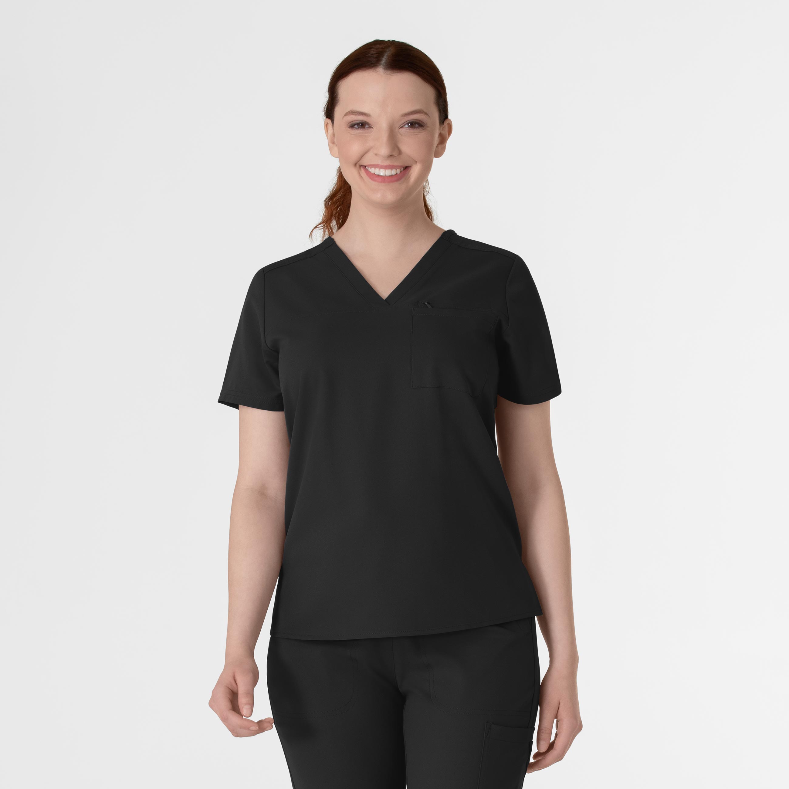 Thrive Women&#39;s V&#45;Neck Tuck&#45;In Scrub Top-Wonder Wink