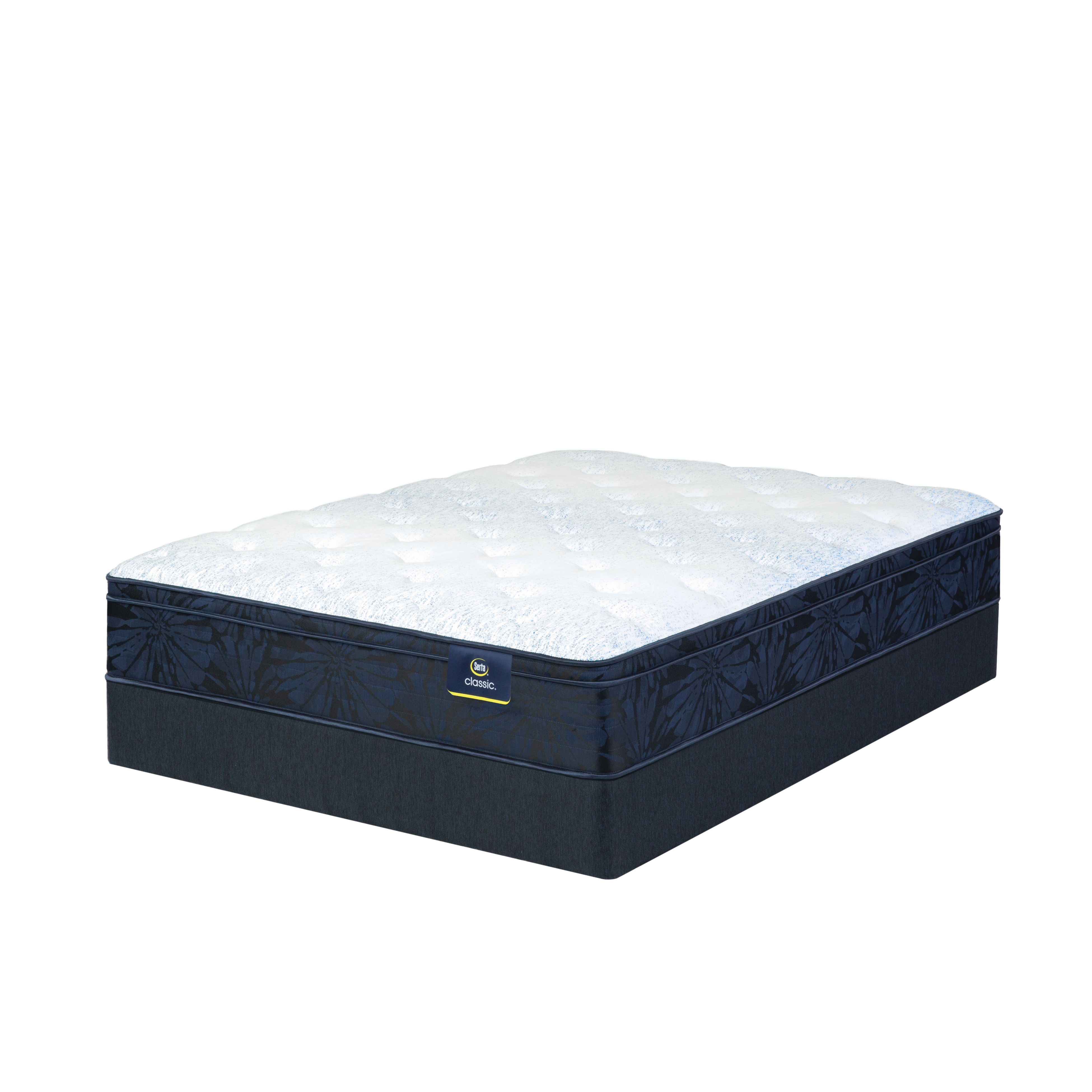 Serta Classic Dorian 12.5" Plush Euro Top Mattress Set -King