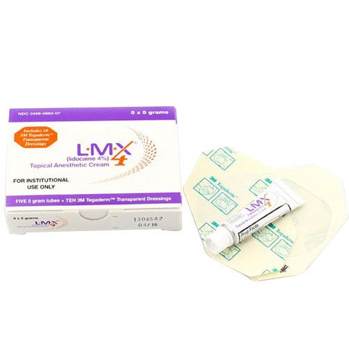 L.M.X 4® Topical Anesthetic Cream, 5 x 5gm Tube - 5/Box