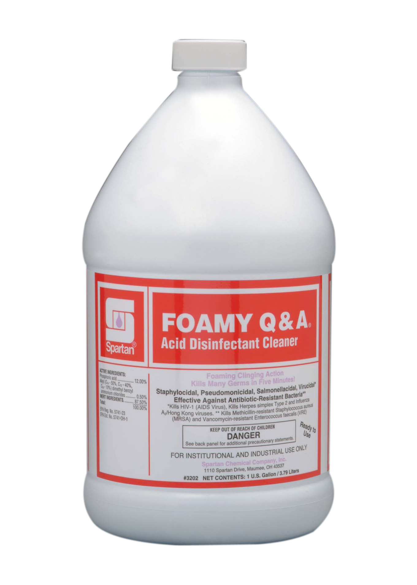 Spartan Chemical Company Foamy Q & A, 1 GAL 4/CSE
