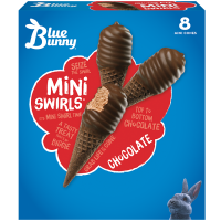 Mini Swirls Chocolate Cones, 8pk