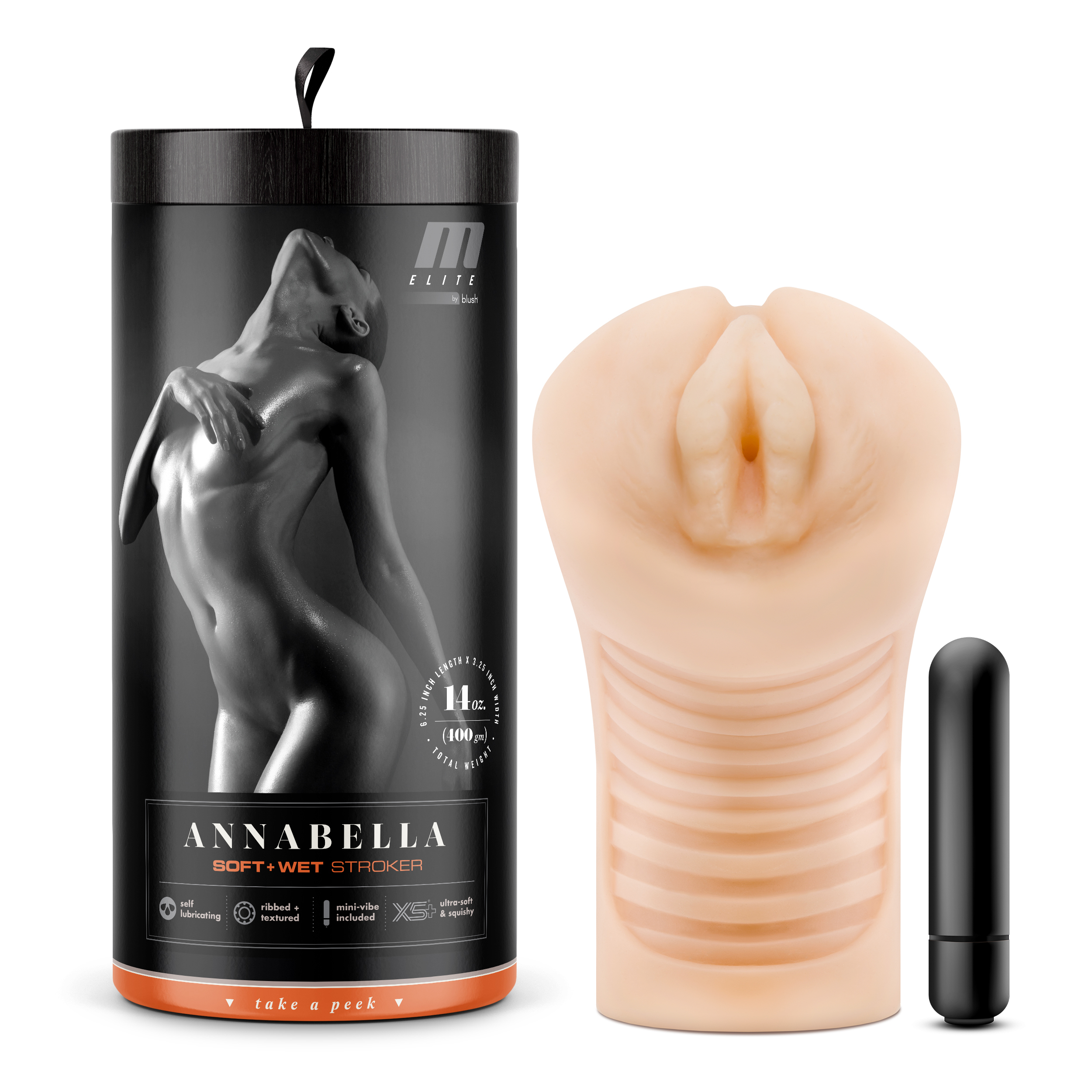 Blush M Elite Soft & Wet Annabella Realistic Beige Masturbator / Stroker