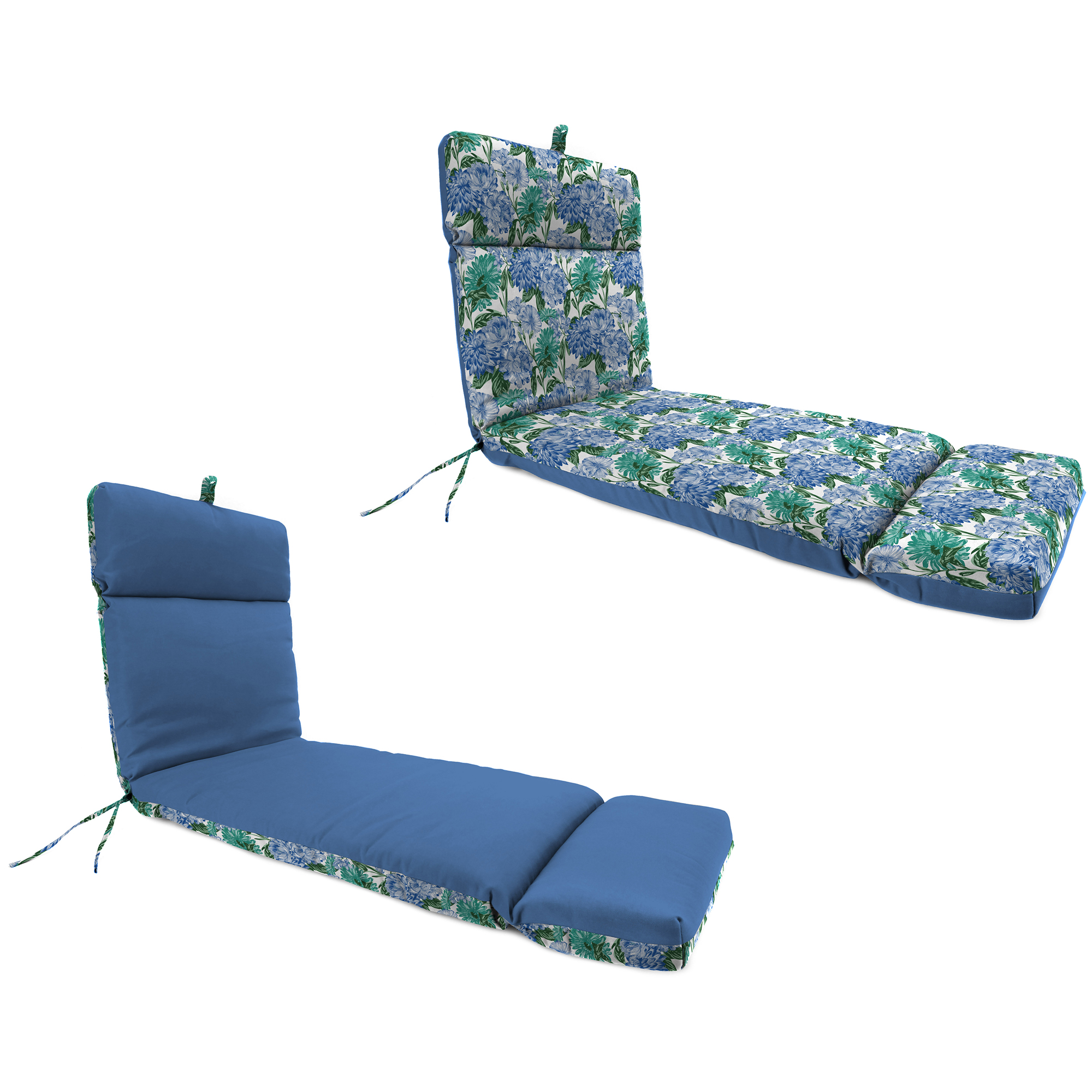 72" x 22" Outdoor Chaiselongue Kissen mit Bändern und Schlaufe - Bild 5 von 6