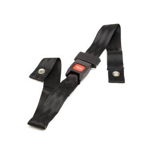 Positioning Belt with Car-Style Push-Button Buckle, Black, 2 x 48 Inches