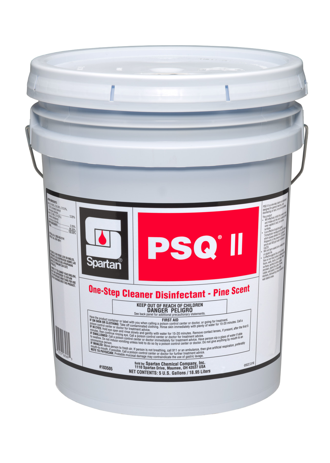 Spartan Chemical Company PSQ II, 5 GAL PAIL