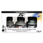 DALER-ROWNEY 29.5ML FW ACRYLIC INK SHIMMERING SET 6CT