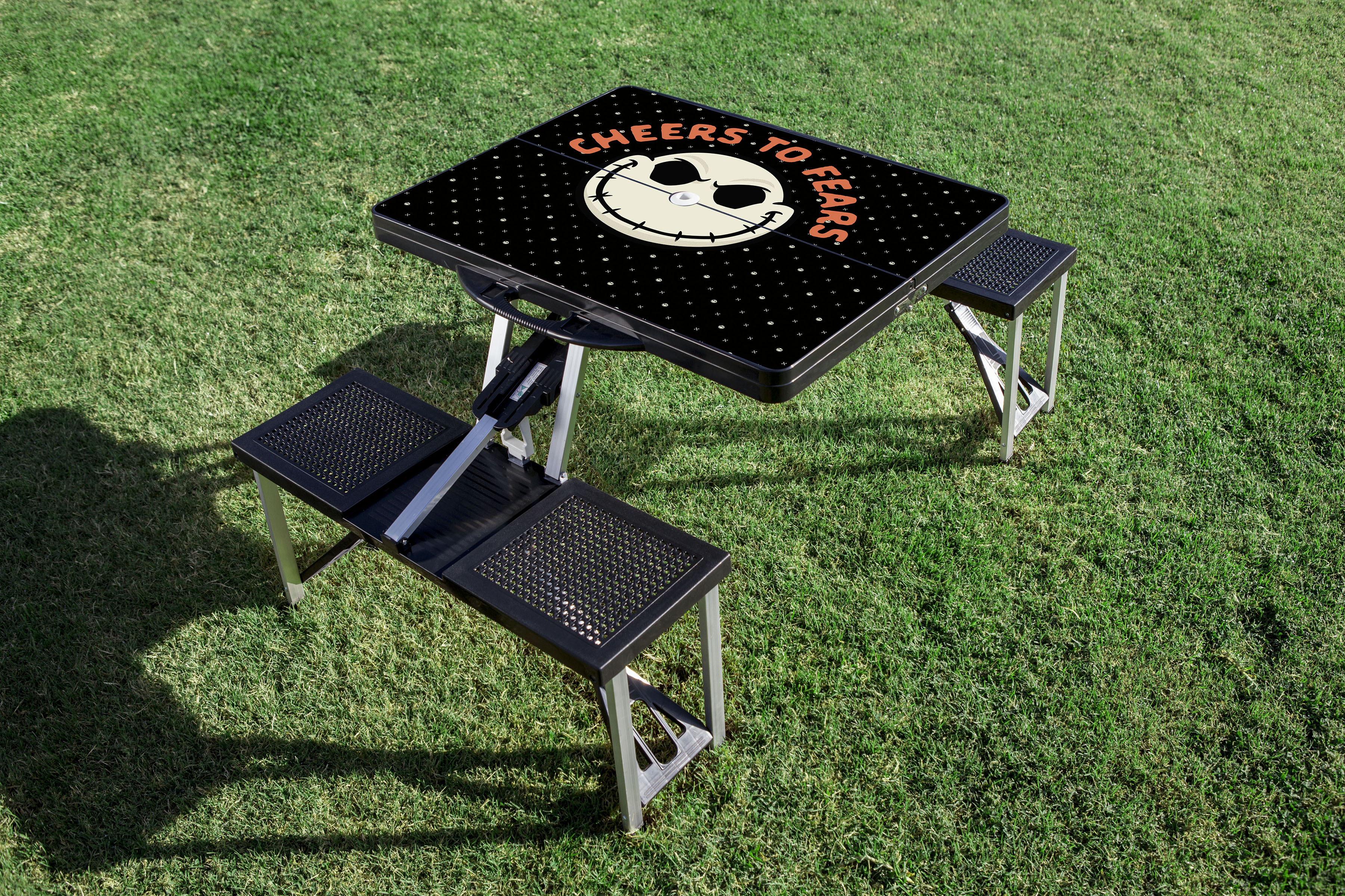 Nightmare Before Christmas Jack - Picnic Table Portable Folding Table with Seats