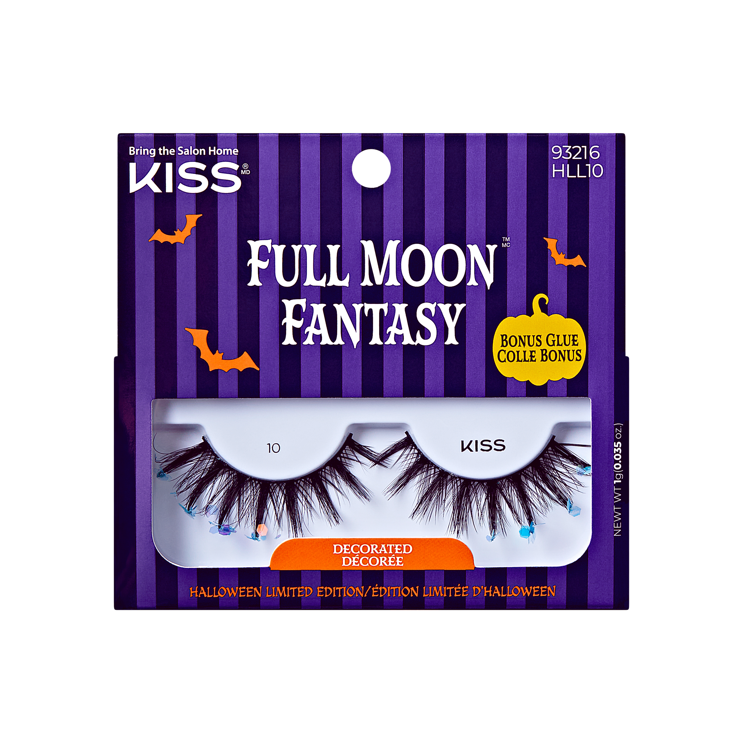 KISS Halloween 'Full Moon Fantasy' False Eyelashes, Decorated - Evil Beauty