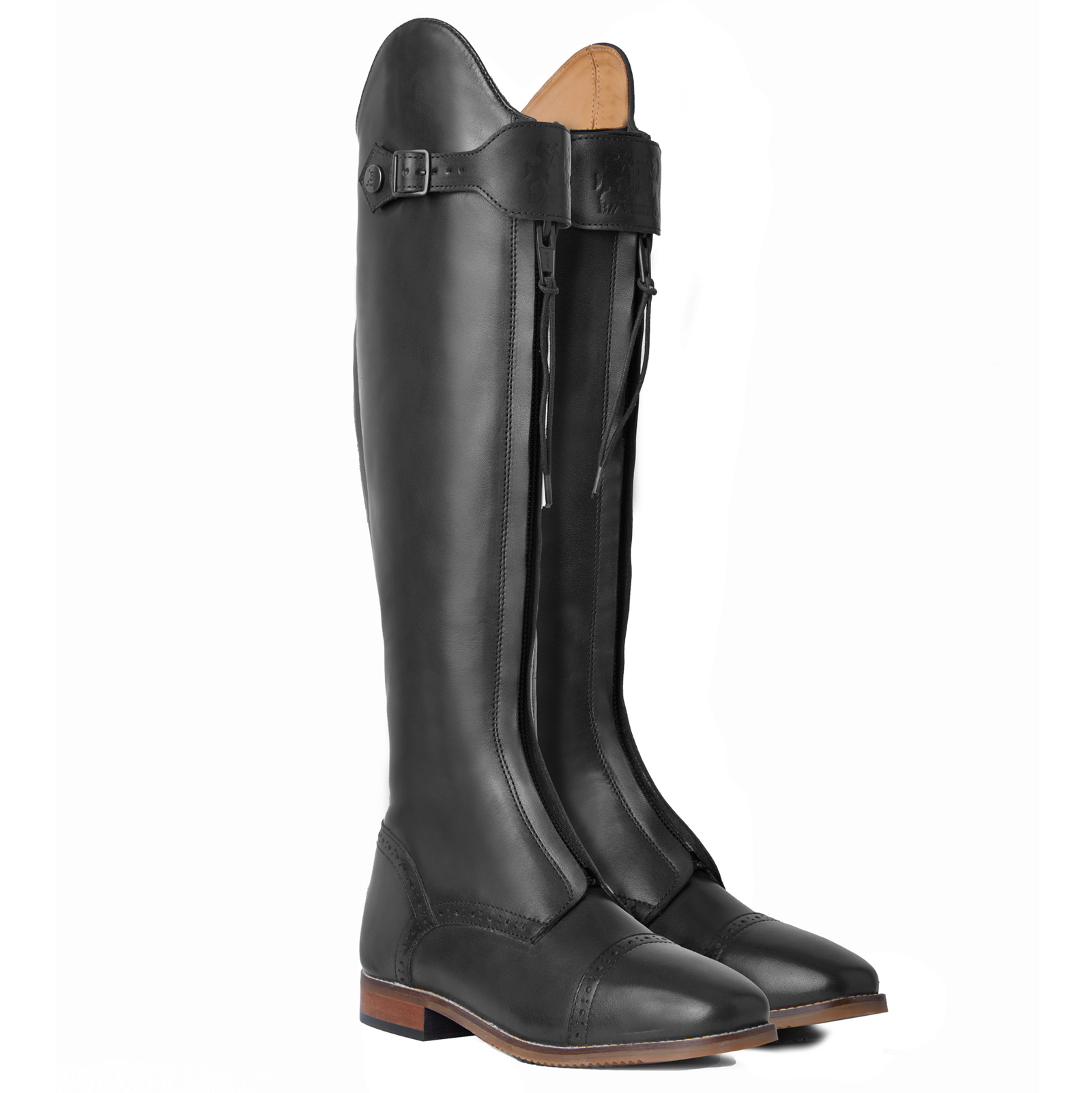 B Vertigo Canopus Front Zip Tall Boots - Black