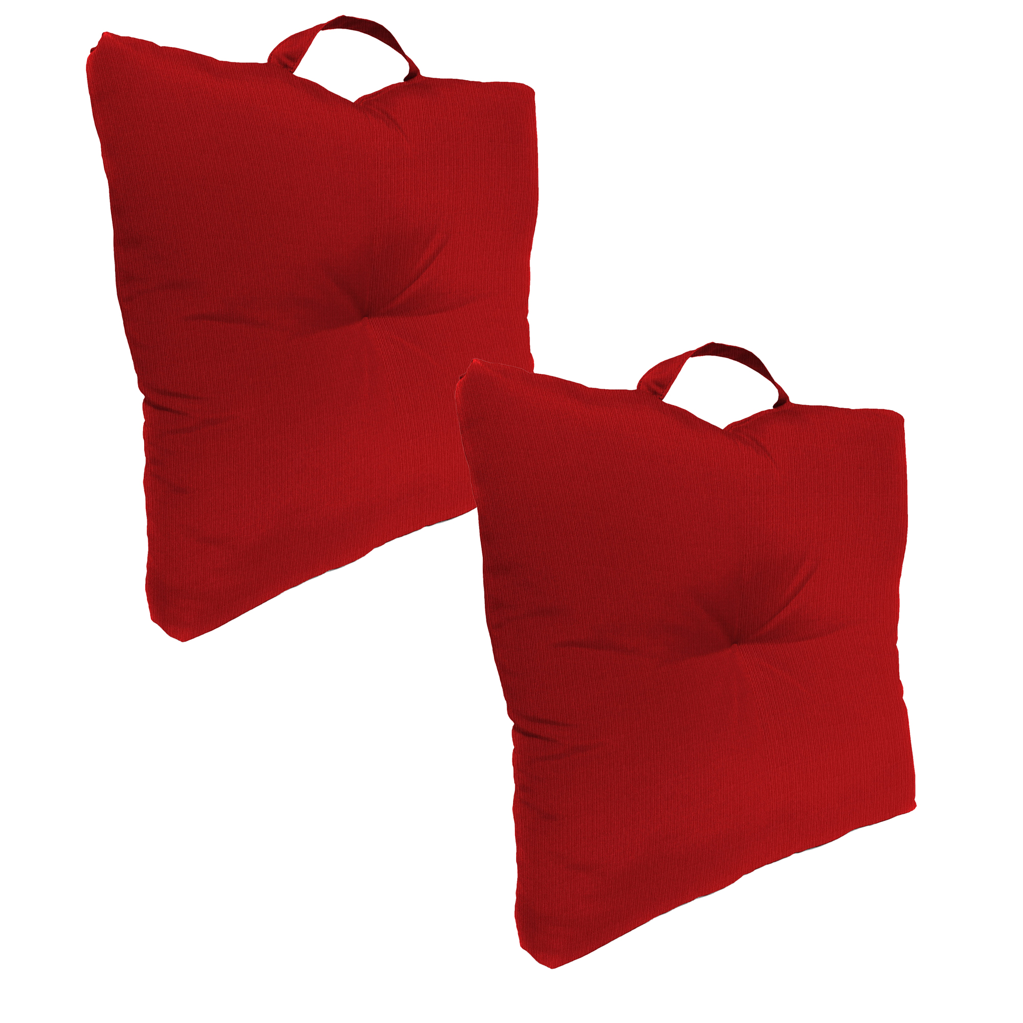 20" x 20" Tufted Outdoor Floor Cushion with Handle (Set of 2) - Foto 4 di 10