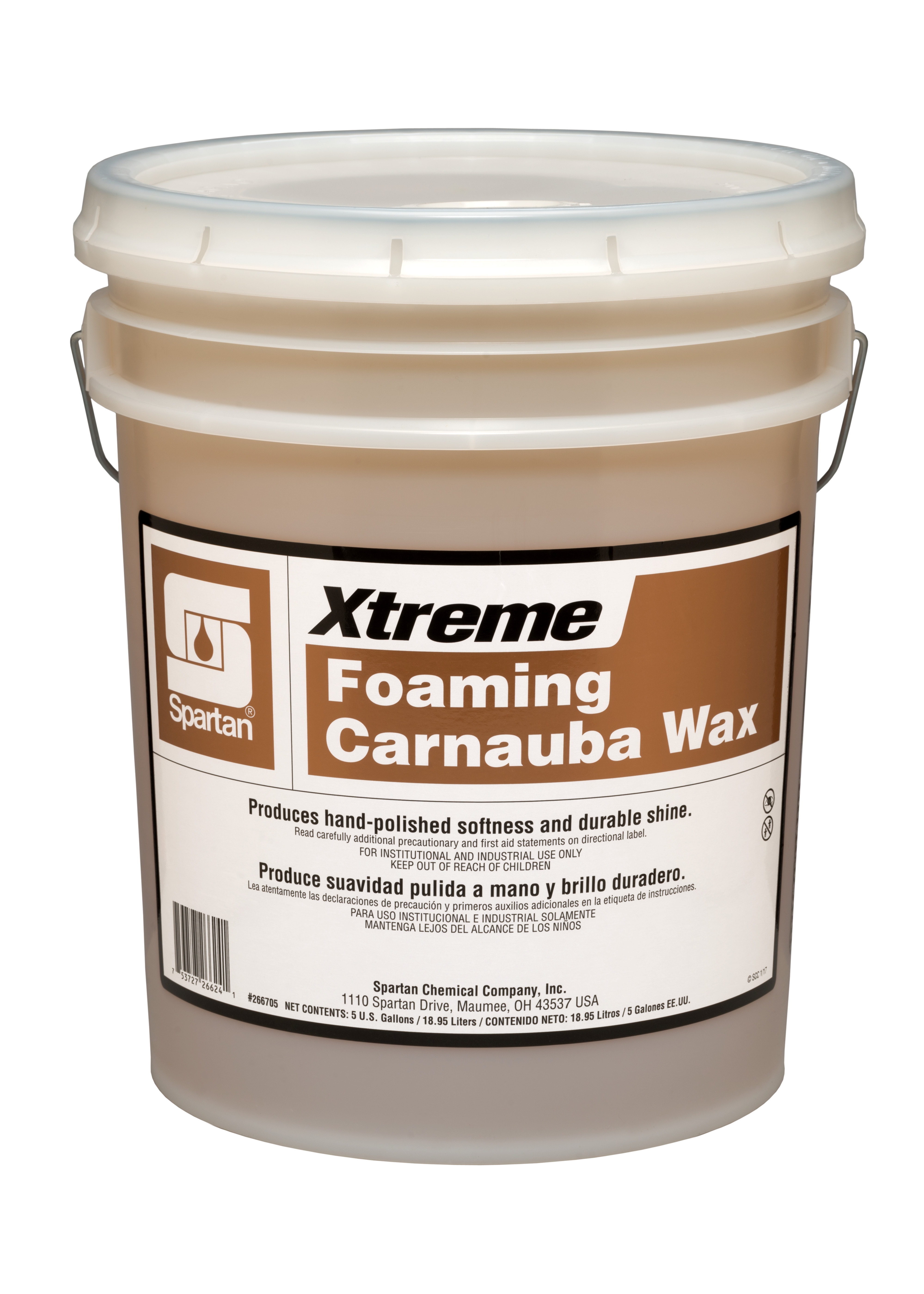 Spartan Chemical Company Xtreme Foaming Carnauba Wax, 5 GAL PAIL