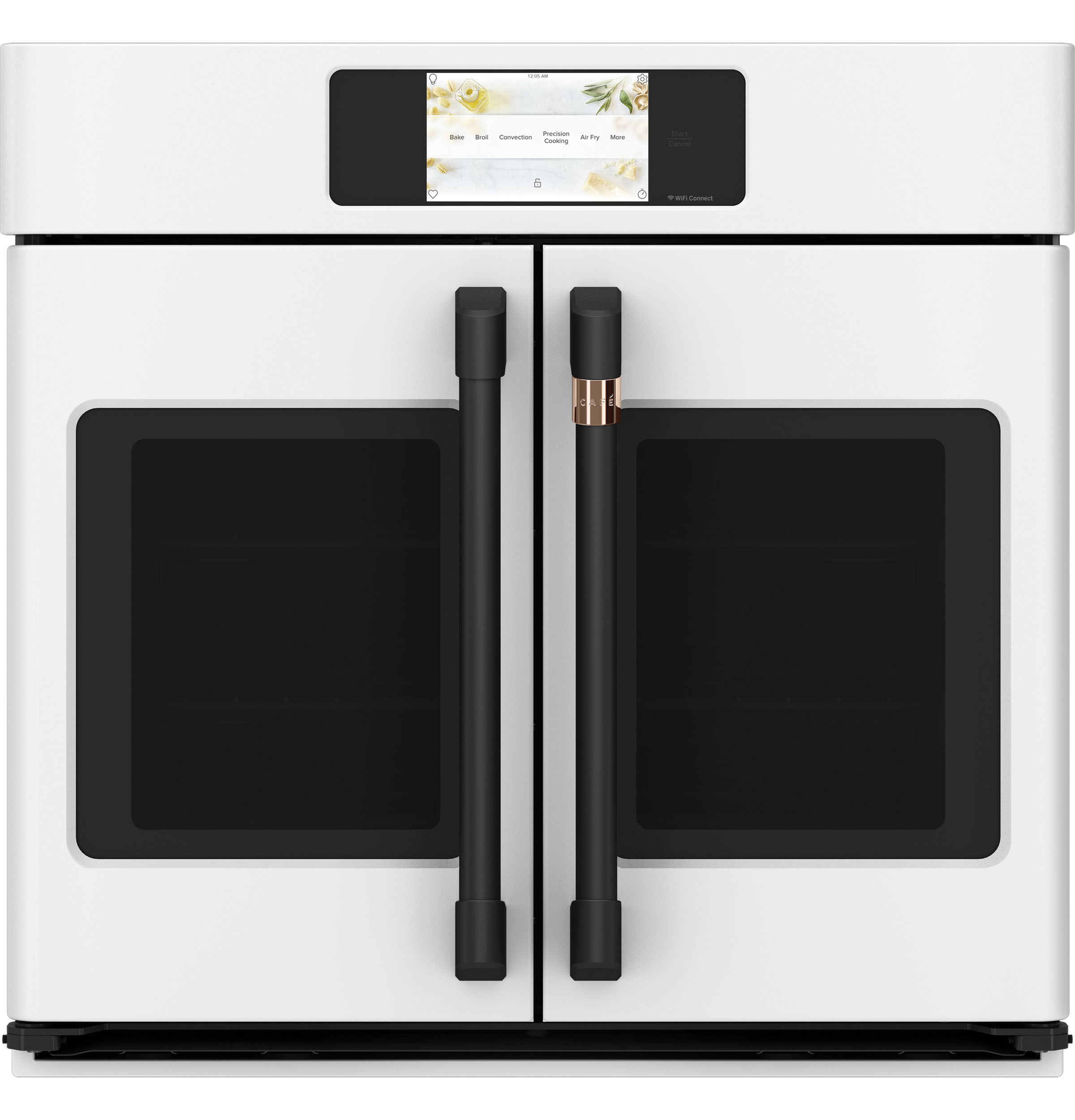 30" Width Hndl & Knob Kit for French-Dr Sgl Wall Ovens Flat Black For use w/ Wall Ovens — Not Connectable view 3