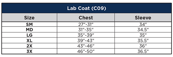 Sizing Chart