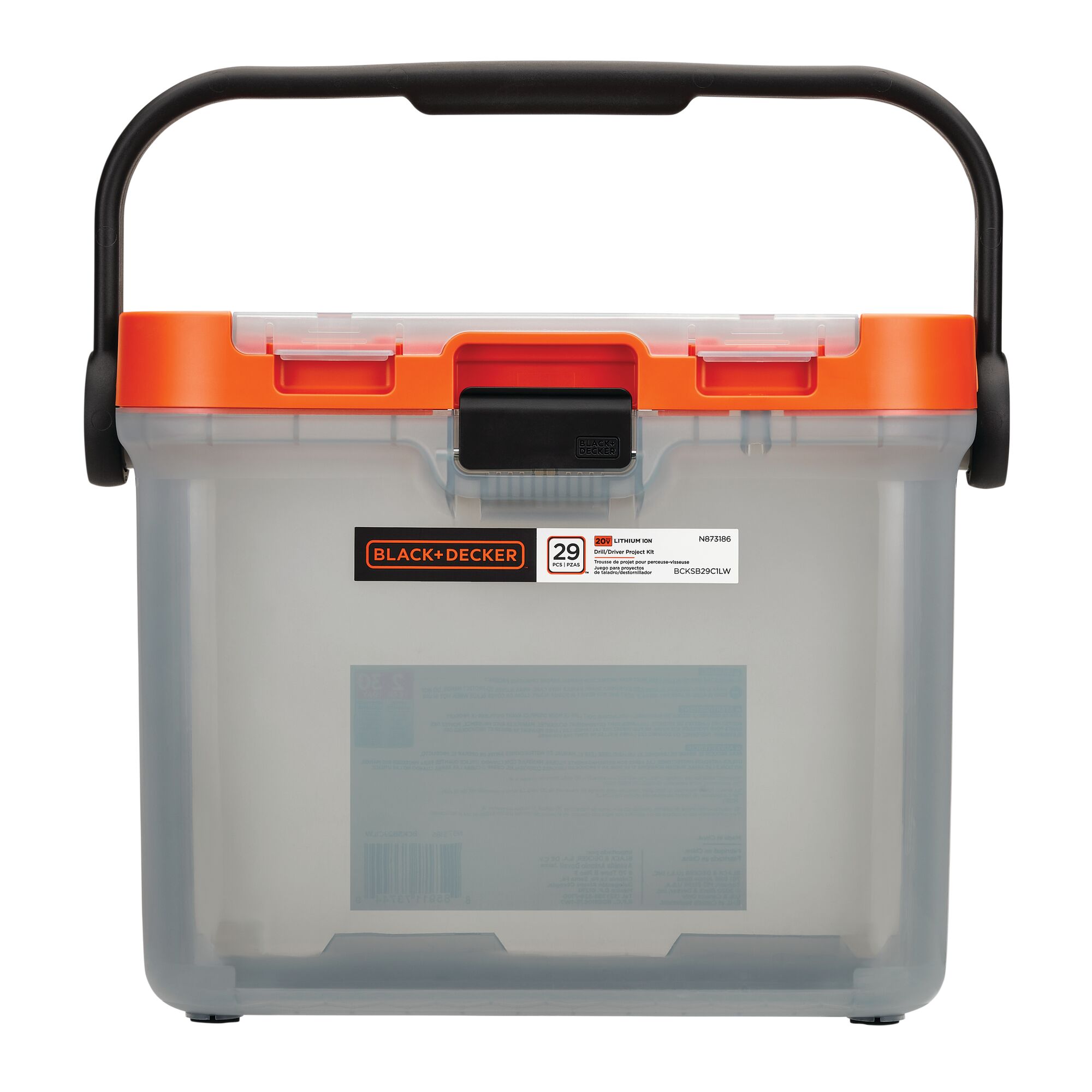 Translucent drill kit tool box