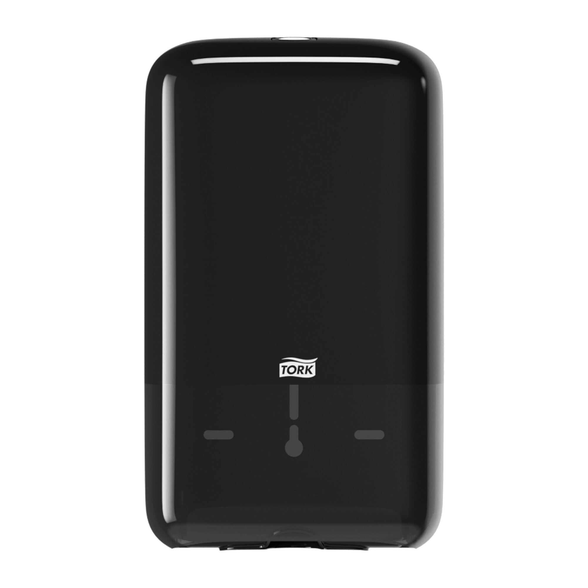 Toiletpapirdispenser, Til ark, Et ark ad gangen, Sort, Tork Elevation Design T3