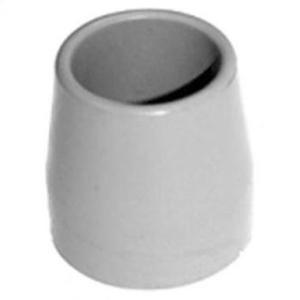 Rubber Cane and Crutch Tips with Metal Insert, Grey, 1-1/8 Inch Tubing, 10 Pack