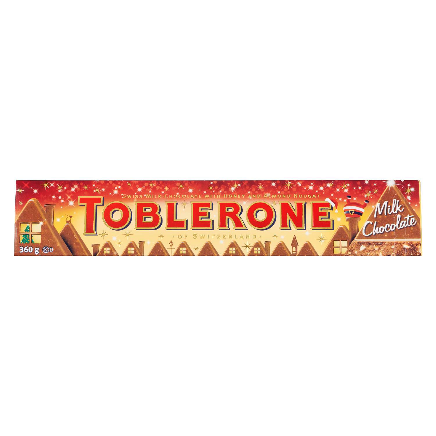 Toblerone holiday milk chocolate chocolate bar 360 g