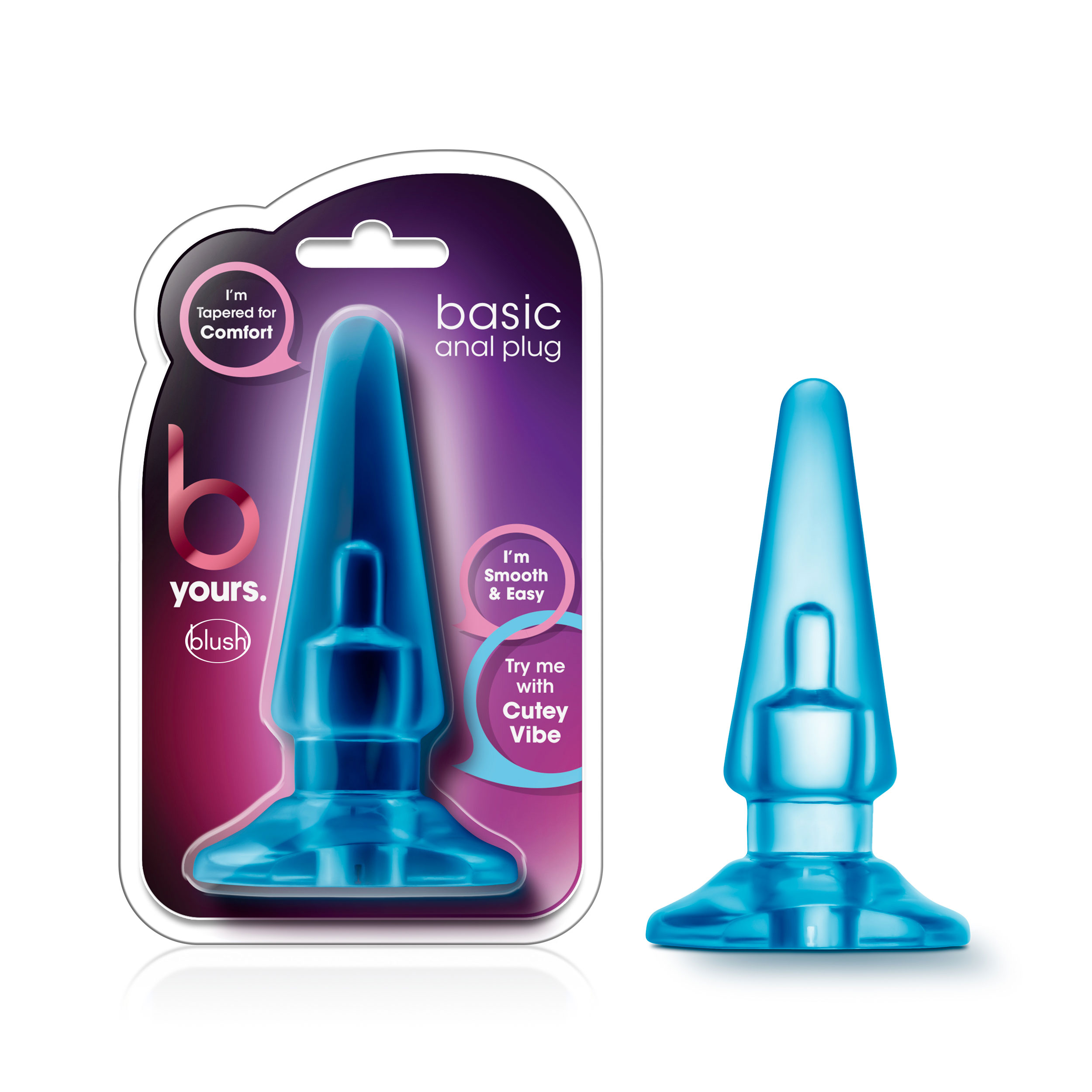 Blush B Yours Basic Blue 4-Inch Anal Plug