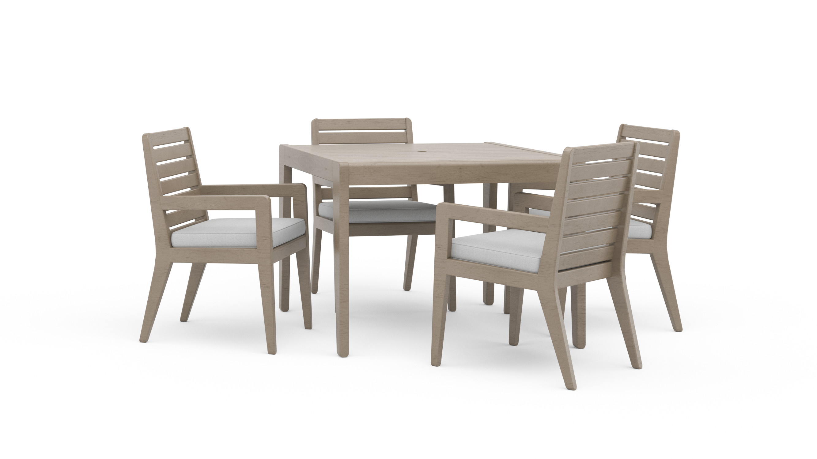 Homestyles Sustain Outdoor Dining Table and Four Armchairs