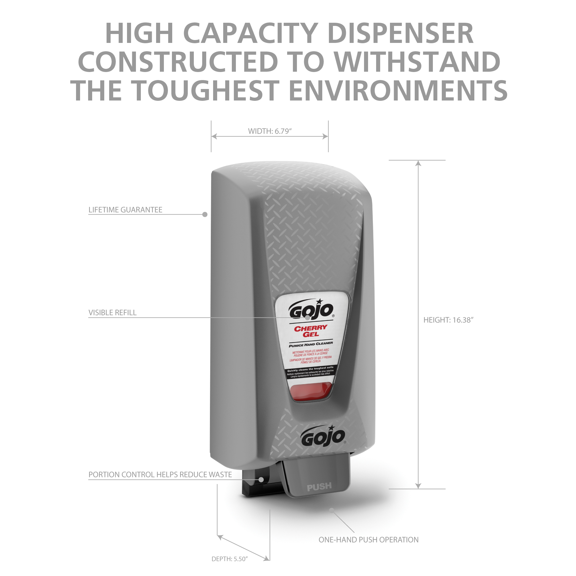 Picture of PRO 5000 Hand Soap Dispenser, 5000mL, Black
