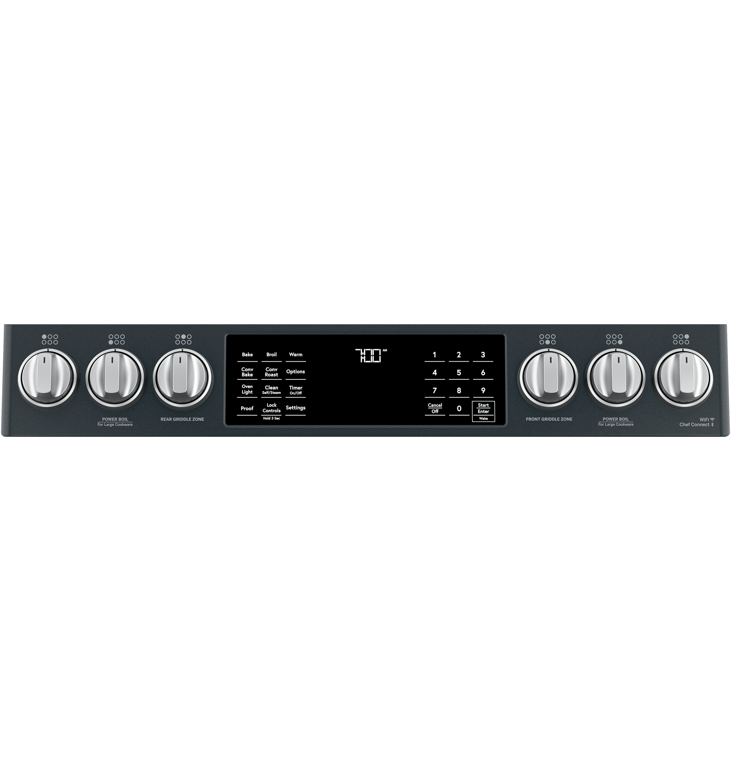 30" S/I — Gas RG — 6 Burners — Slf Cln w/ Stm Cln Opt — Cast Iron Griddle — Sgl Oven w/ Storage Drwr — True European Conv — ADA Compliant — Connectable via built-in WiFi view 2
