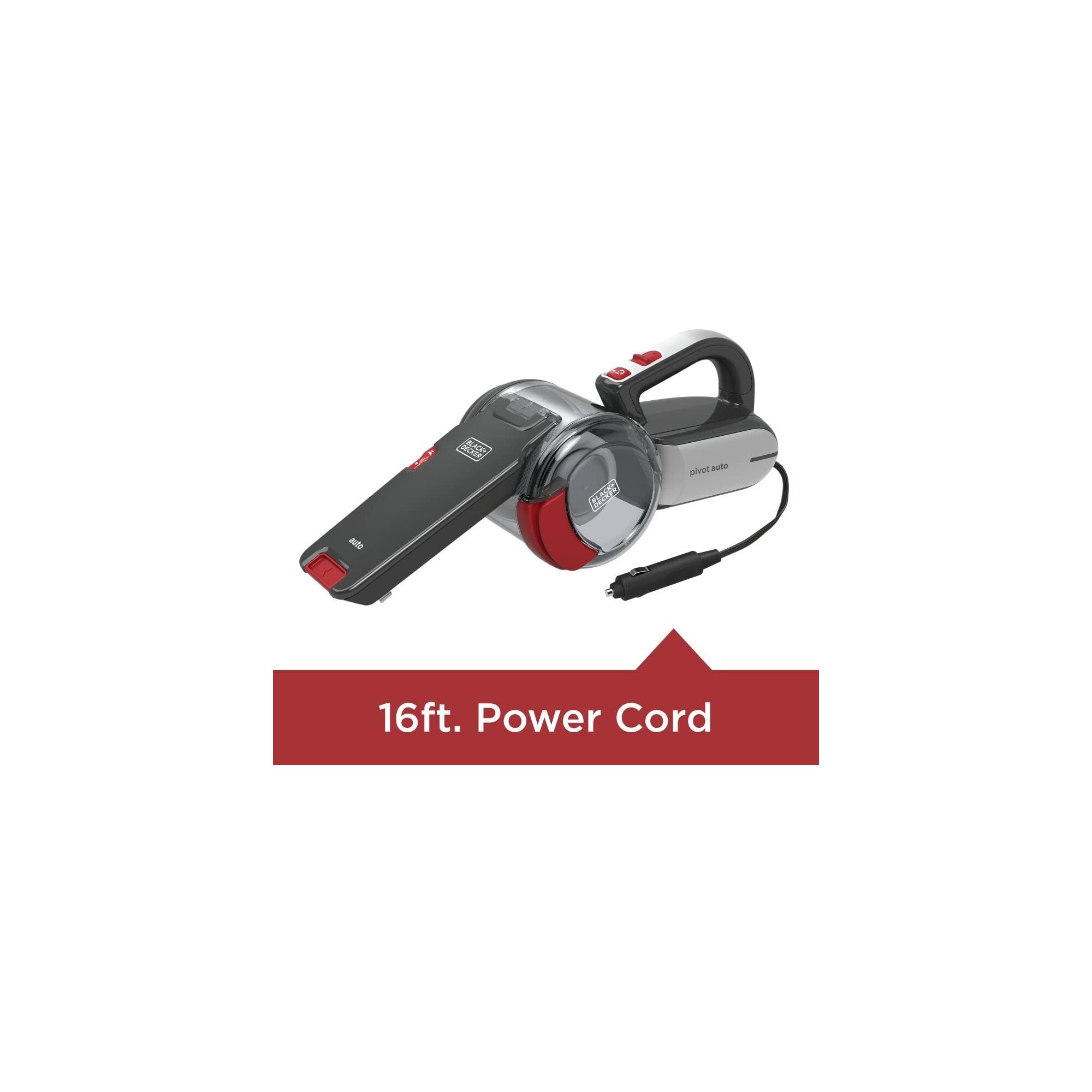Auto Vacuum with 16 foot power cord.