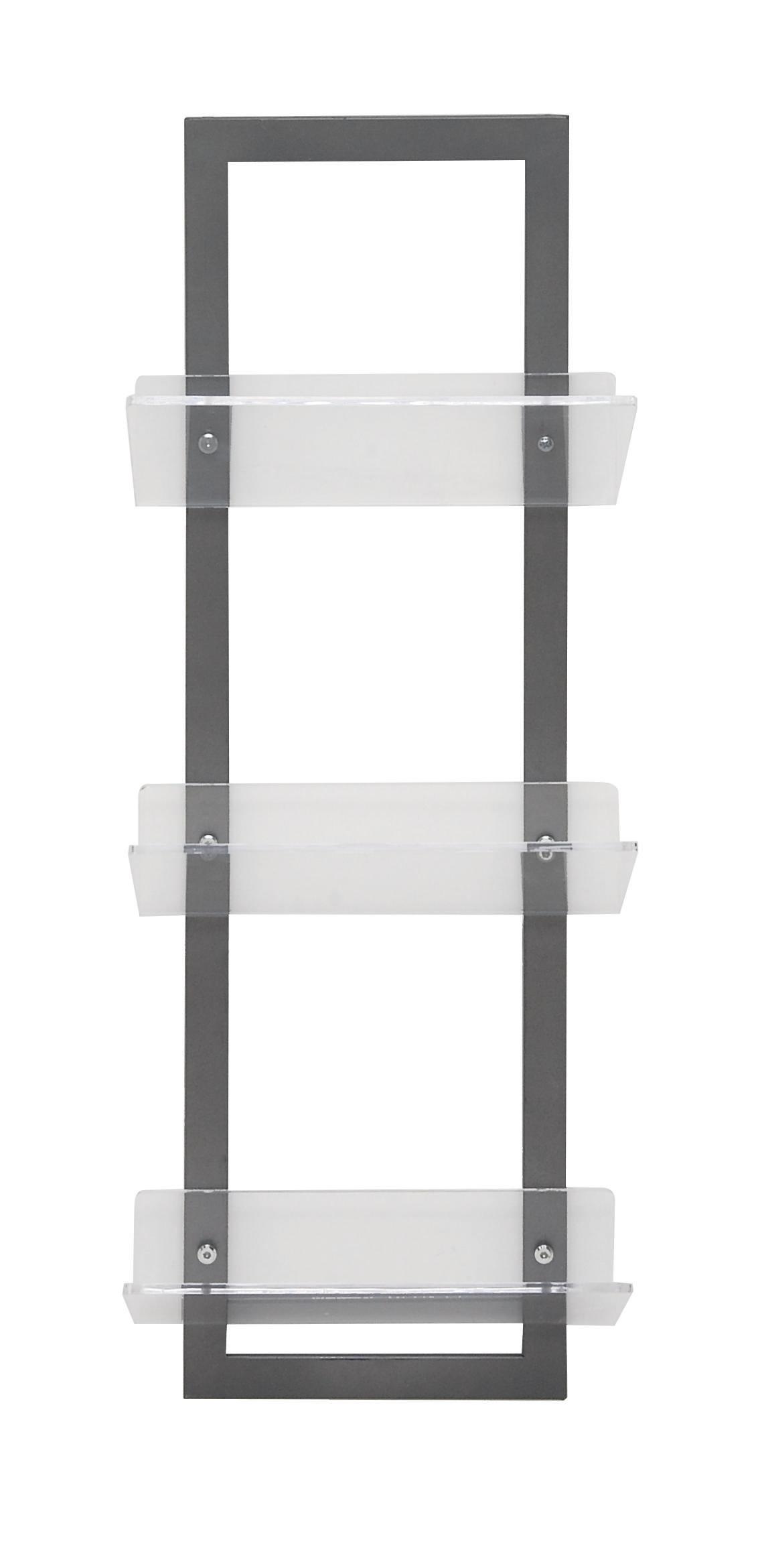 Metal  Wall Shelf, 12" x 8" x 32"