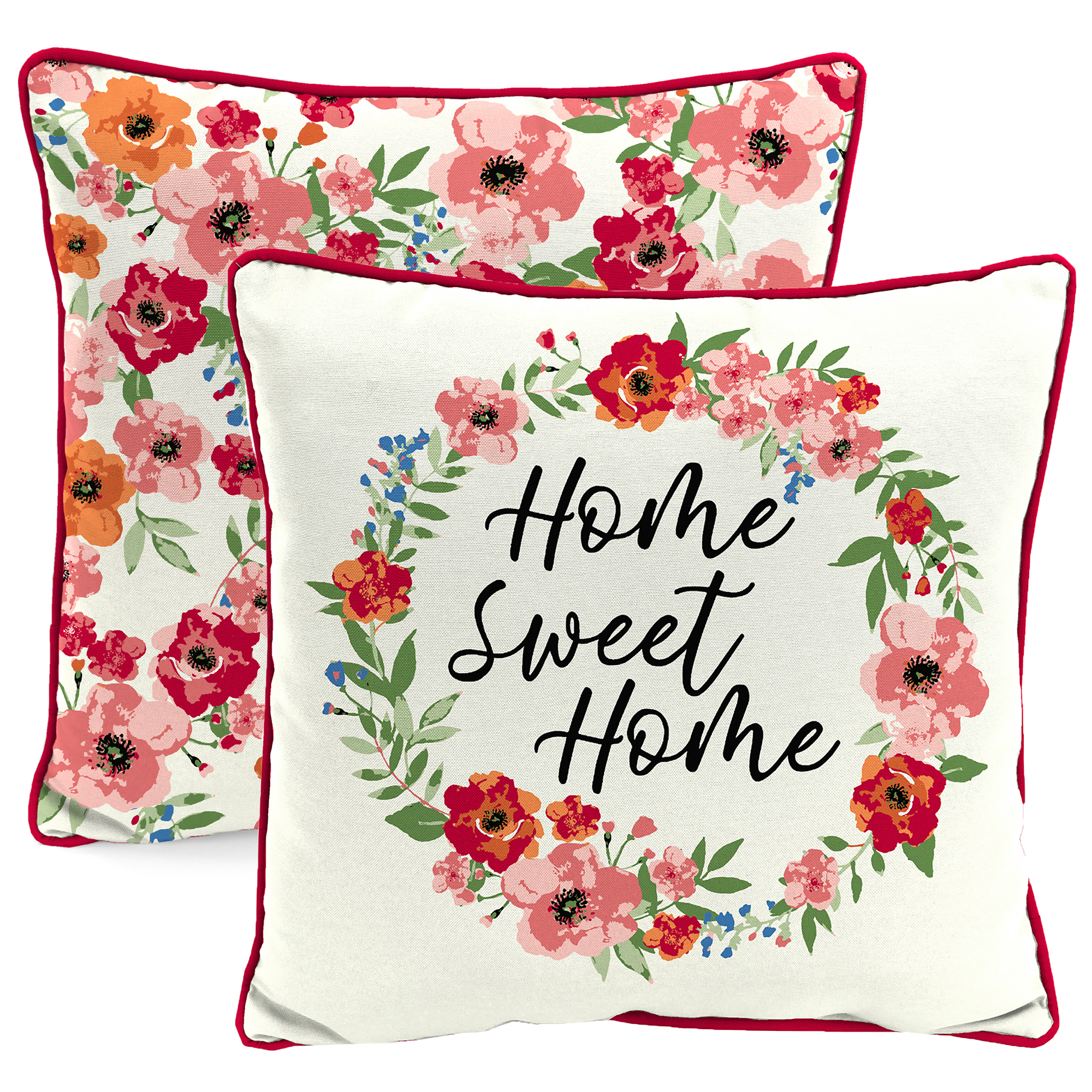 New Outdoor Throw Pillow with Welt 16" x 16", Fade Stain Resistant, Easy Clean - Picture 10 of 30