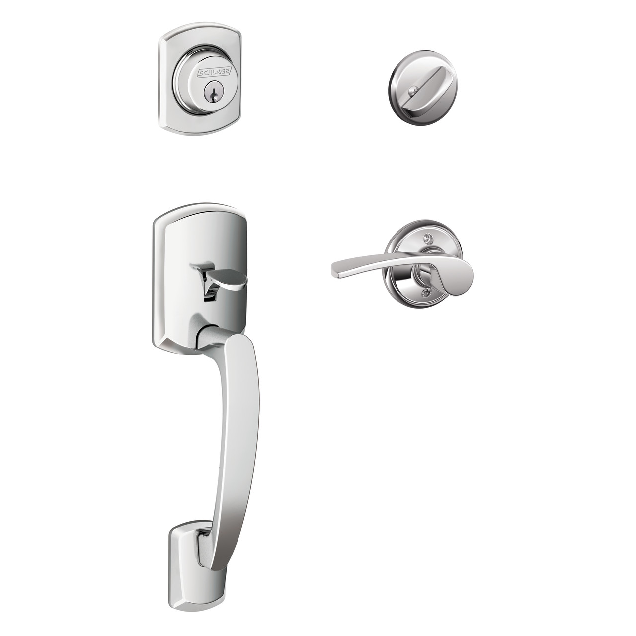 Single Cylinder Handleset and Merano Lever