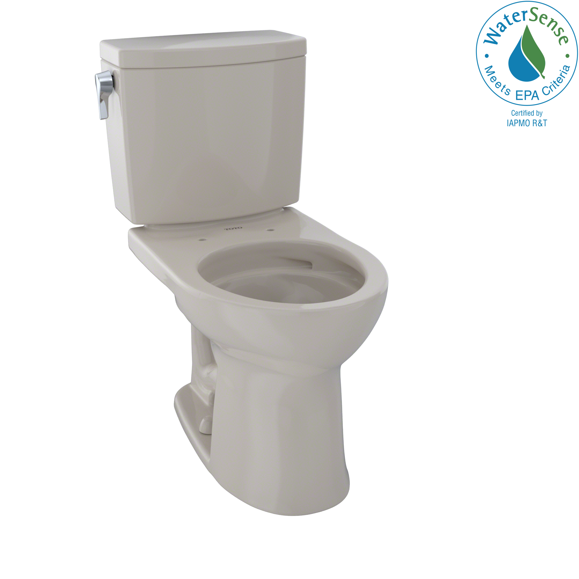 TOTO Drake II 1G Two-Piece Round 1.0 GPF Universal Height Toilet with CEFIONTECT, Bone, Vitreous China, CST453CUFG#03