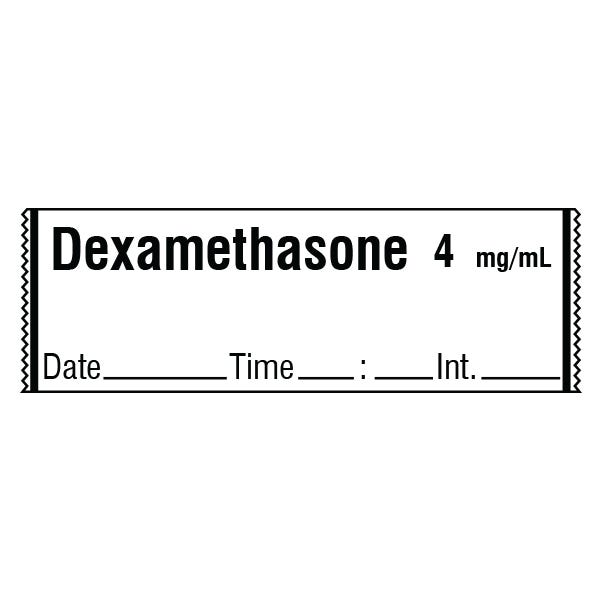 Dexamethasone Labels White - 333/Roll