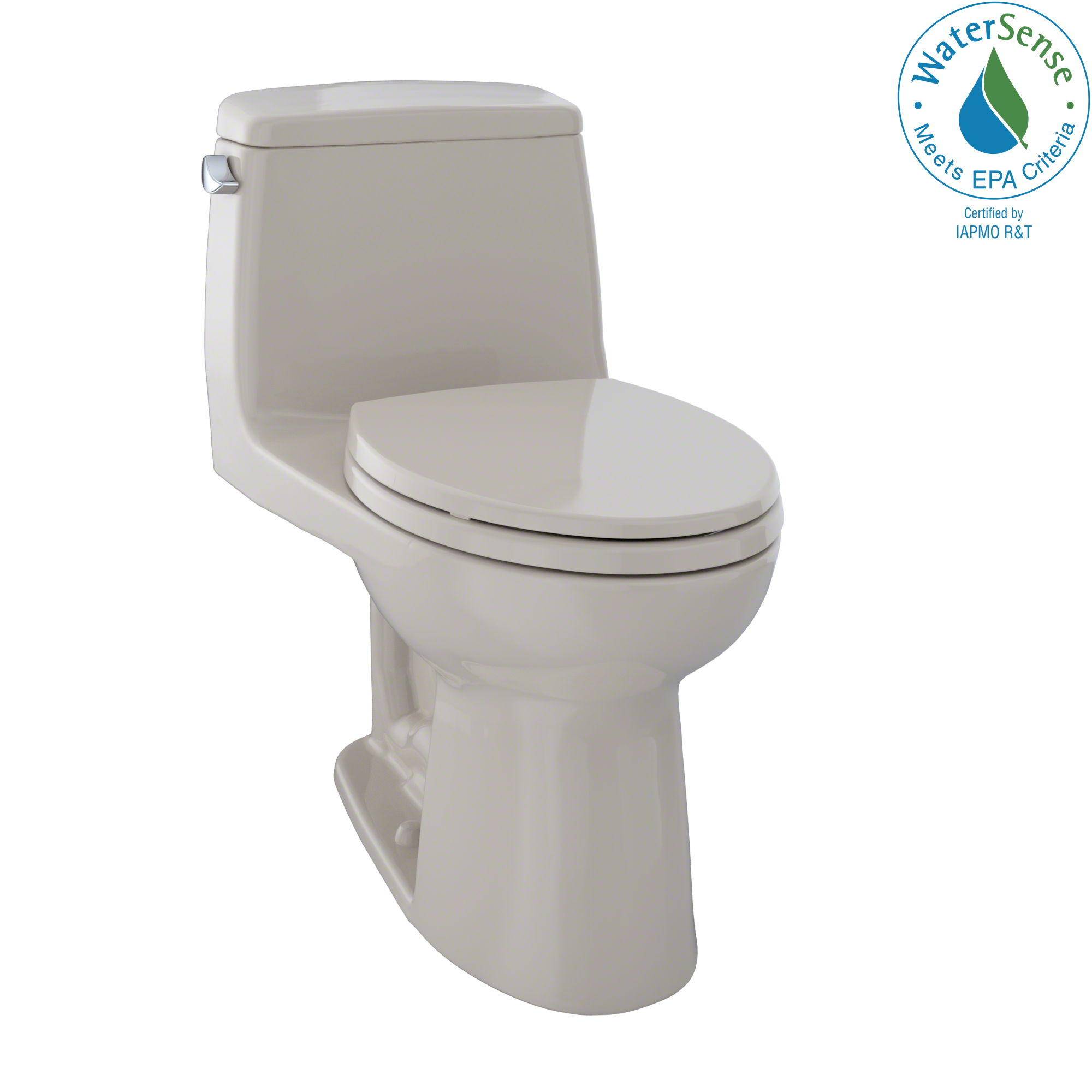 TOTO Eco UltraMax One-Piece Elongated 1.28 GPF Toilet, Bone, Vitreous China, MS854114E#03