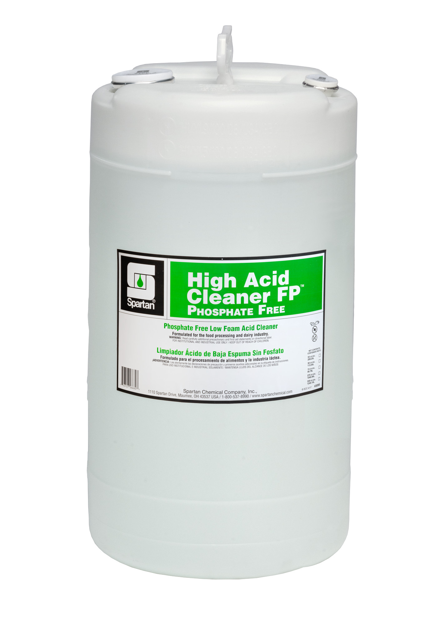 Spartan Chemical Company High Acid Cleaner FP Phosphate Free, 15 GAL DRUM