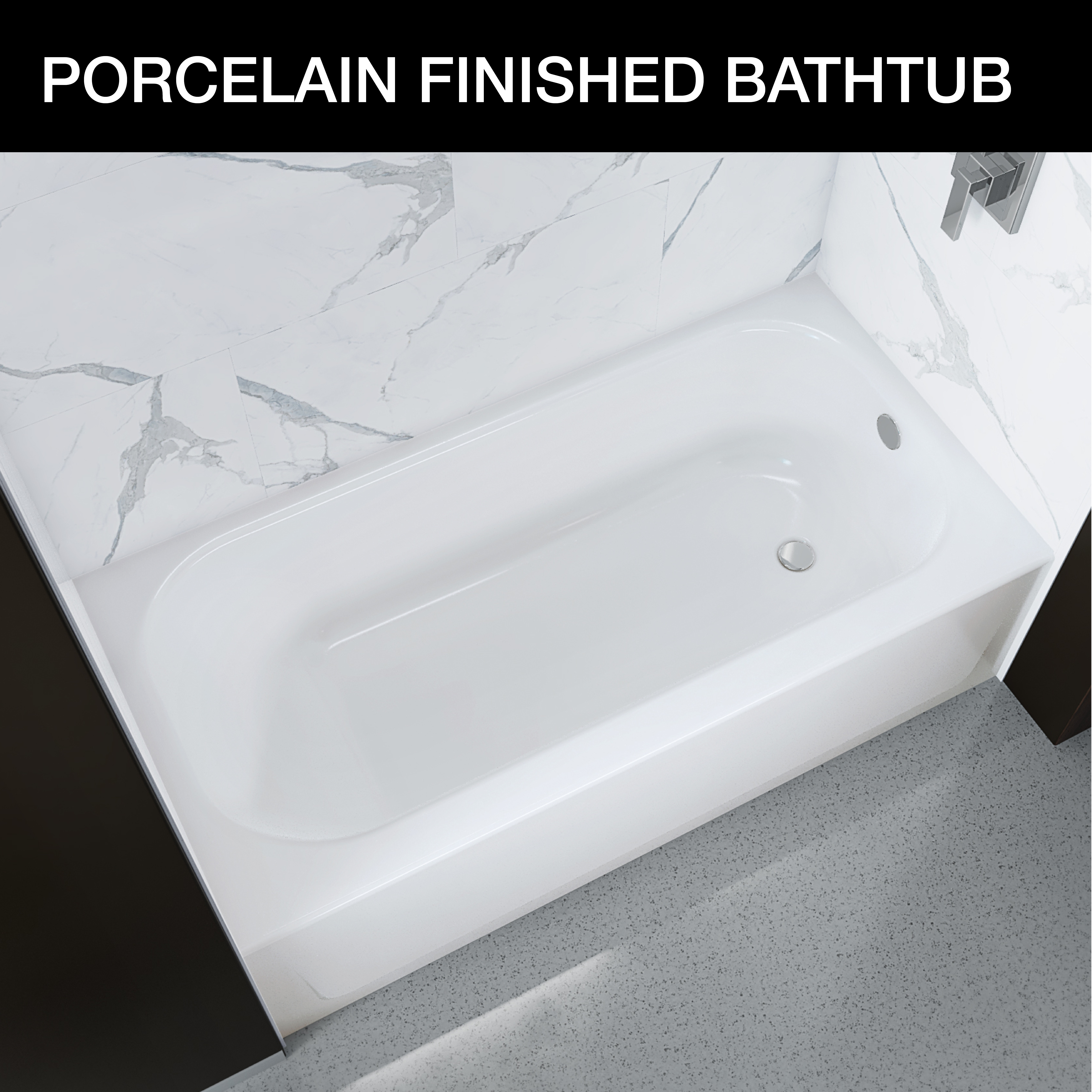 Porcelain Finished Bathtub