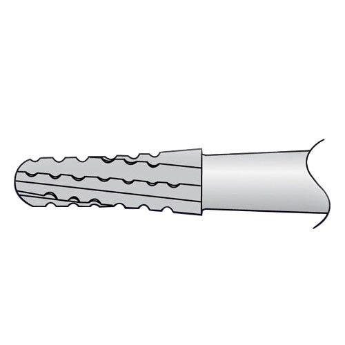 Oral Surgery Bur, #1703 Taper/Round End Cross Cut, Shank #2 (51mm), Sterile - 10/Box