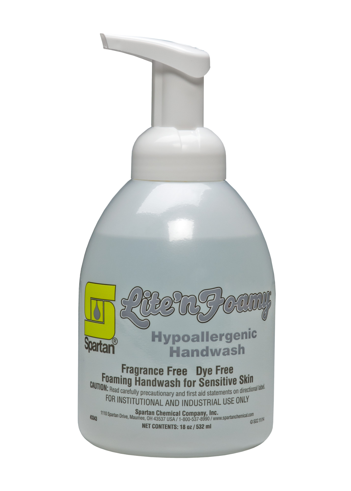 Spartan Chemical Company Lite'n Foamy Hypoallergenic Handwash, 6/18oz