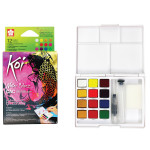 Sakura Koi Water Colors Field Sketch Box with Brush 12 Creative Art Colors