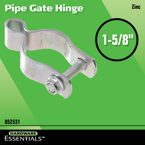 Hardware Essentials Pipe Gate Hinge Zinc (15/8")