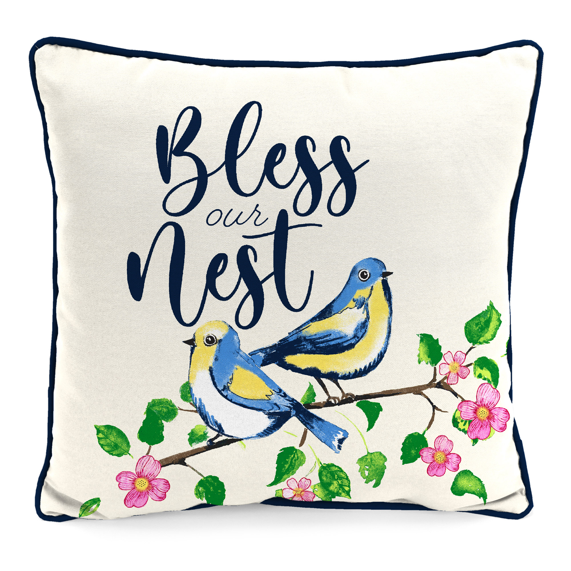 New Outdoor Throw Pillow with Welt 16" x 16", Fade Stain Resistant, Easy Clean - Picture 20 of 30