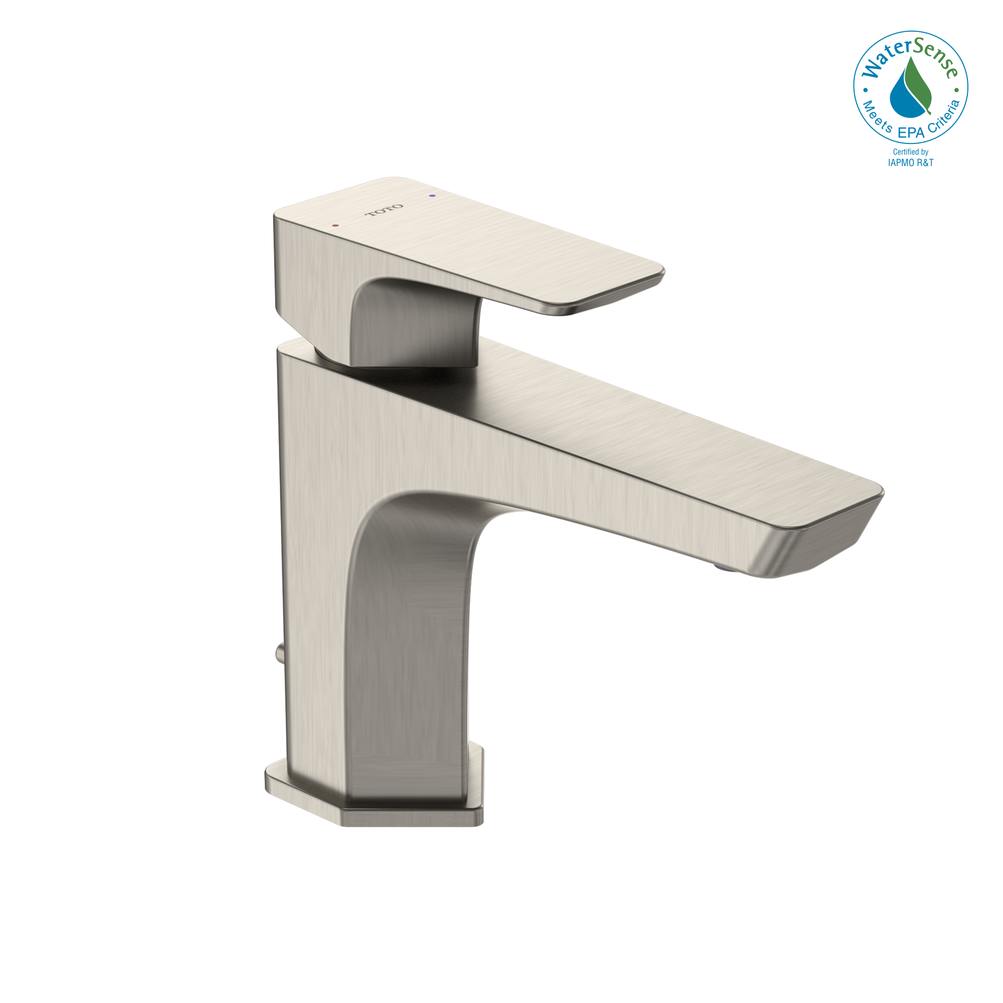 TOTO GE 1.2 GPM Single Handle Bathroom Sink Faucet with COMFORT GLIDE Technology, Brushed Nickel, Brass, TLG07301U#BN