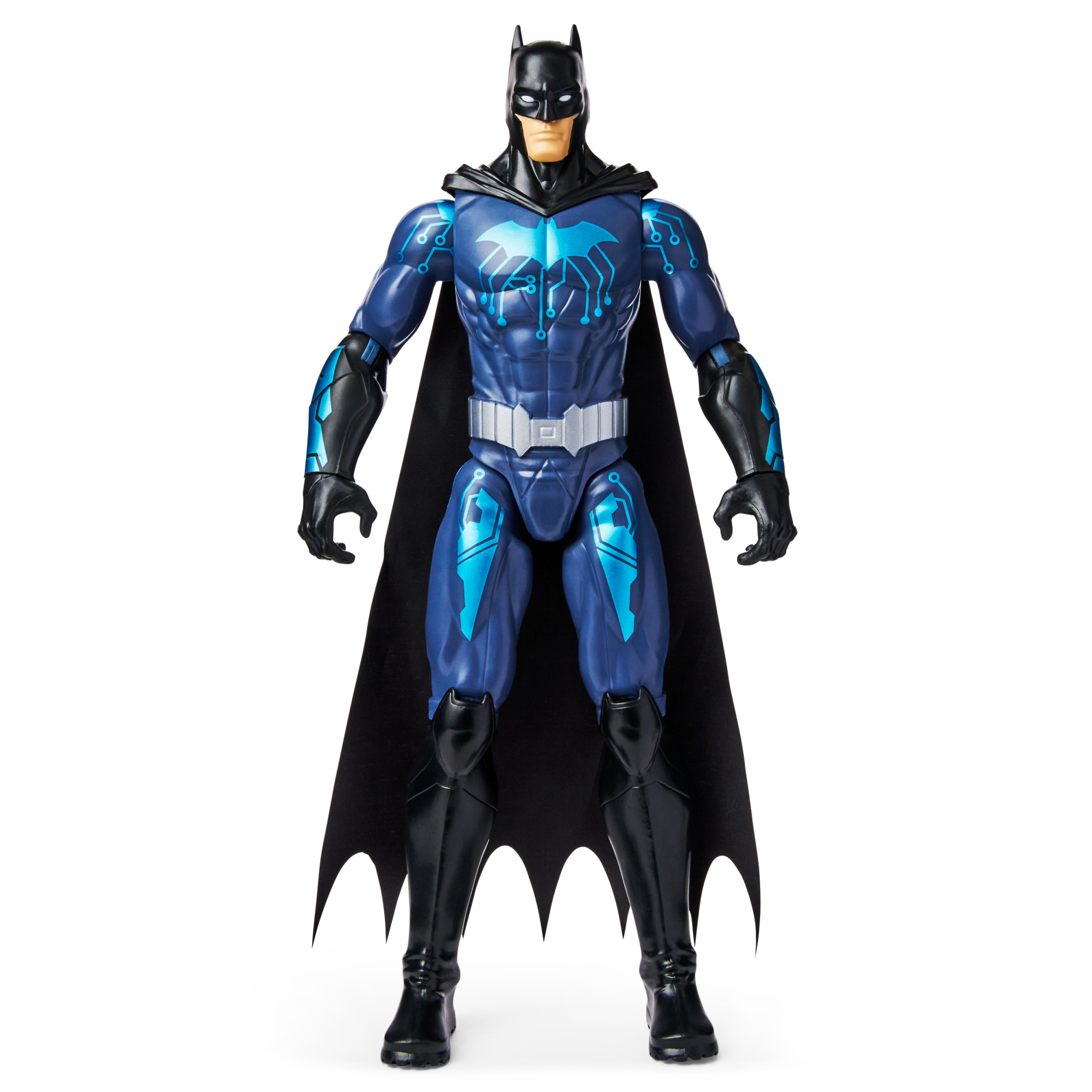 Batman 12-inch Bat-Tech Batman Action Figure (Black/Blue Suit), Kids ...