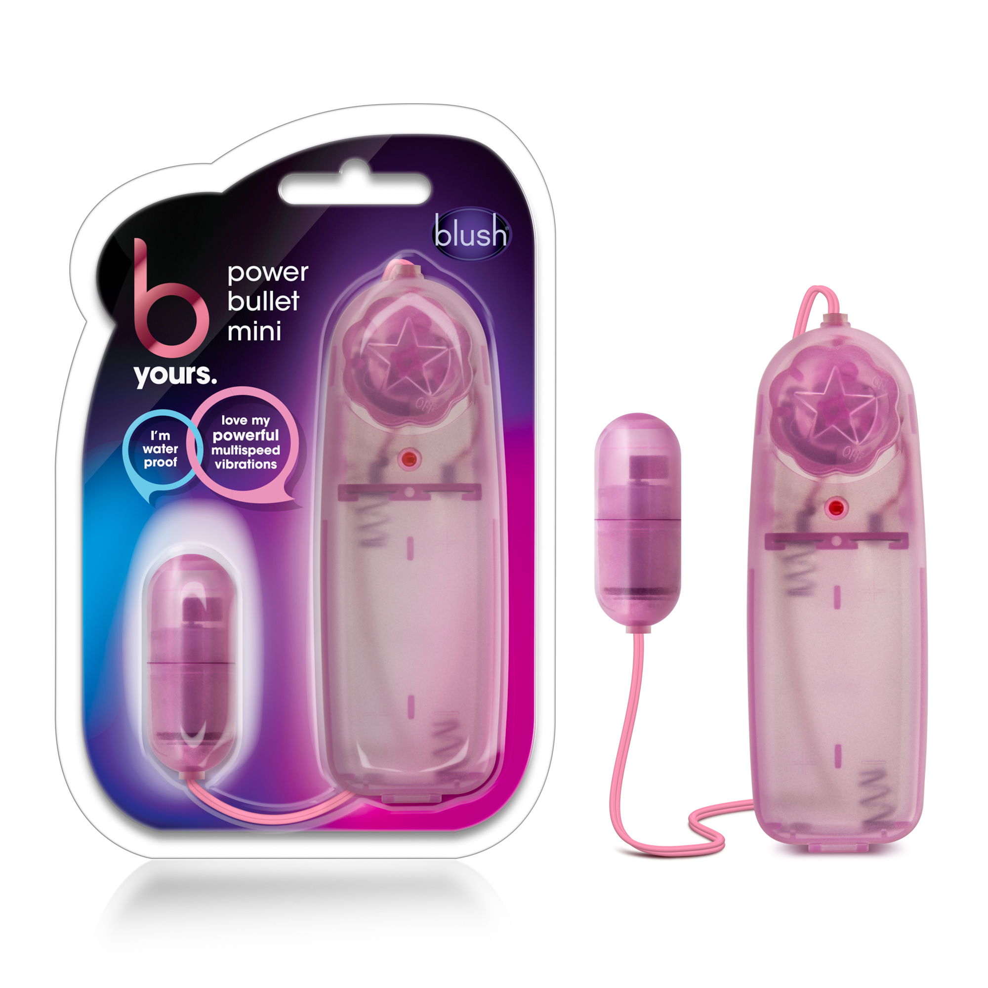 Blush B Yours Power Bullet Mini Pink 1.60-Inch Vibrating Bullet