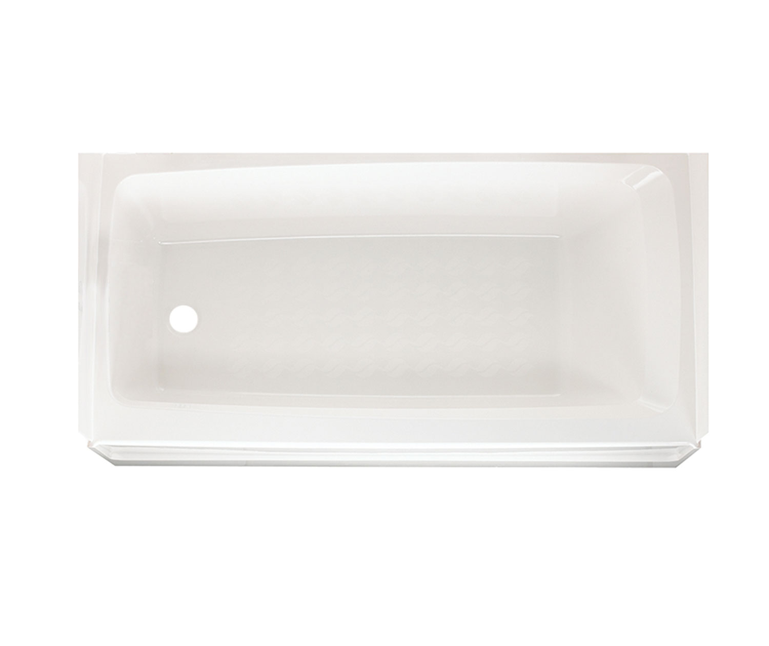 BT-3060L/R 30 x 60 Veritek Alcove Bathtub with Right Hand Drain in White view 2