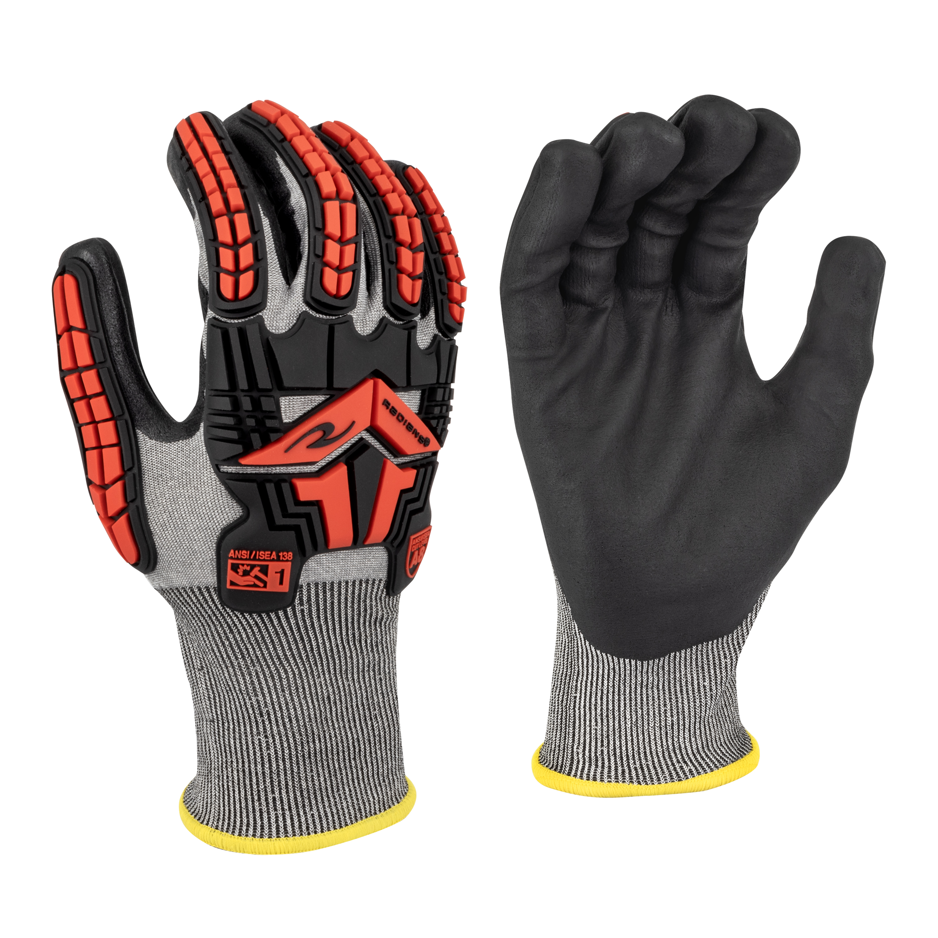 RWG581 Cut Level A8 Foam Nitrile Coated Glove with TPR Impact Protection - Size L