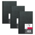 Canson Artist Series Sketch Art Book, Black Cover, Hardbound, 108 Sheet, 4x6 inch, Pack of 3