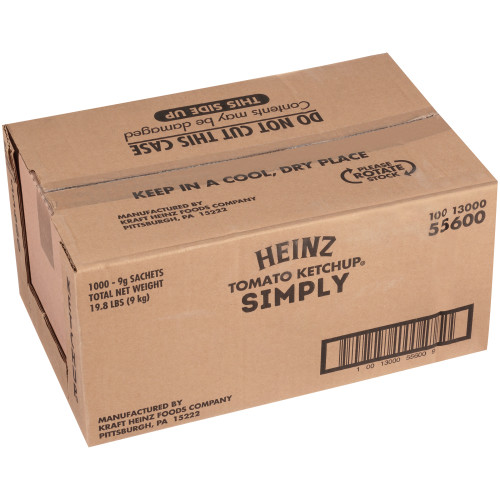  SIMPLY HEINZ Single Serve Ketchup, 9 gr. Packets (Pack of 1000) 