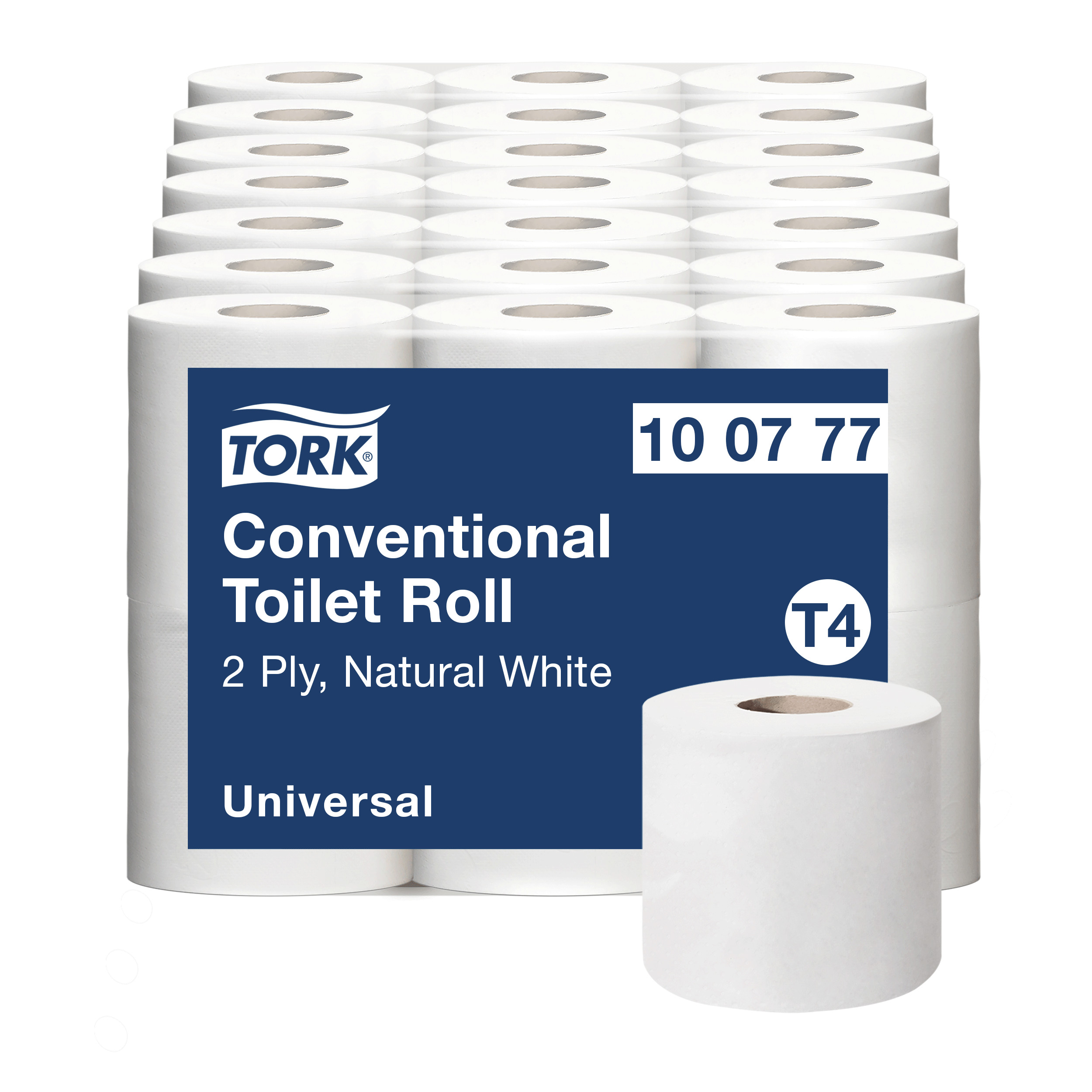 Toiletpapir, Udvendig oprulning, 2 lag, 42 ruller, Tork Universal T4